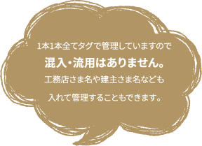 混入・流用はありません。