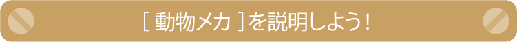 ［ 動物メカ ］を説明しよう！